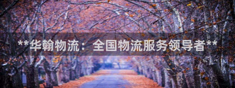 28圈注册平台：**华翰物流：全国物