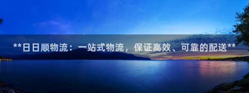 28圈平台注册：**日日顺物流：一站