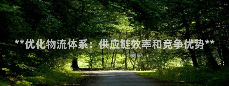 28圈娱乐官网网页下载：**优化物流