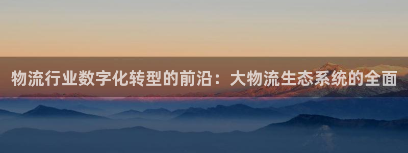 28圈加拿大下载：物流行业数字化转型